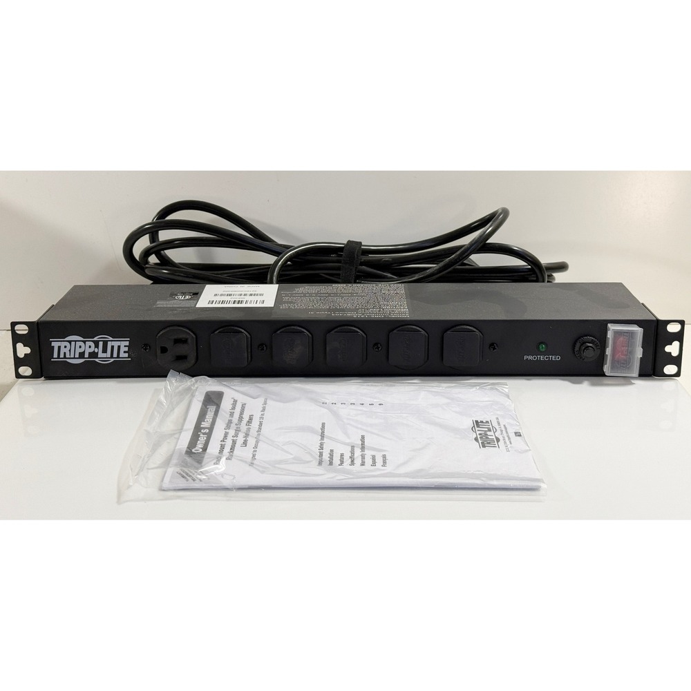 Tripp Lite DRS-1215 Rackmount Power Strip 1U Black 12 Outlet Surge Protector
